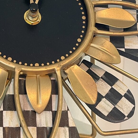 MacKenzie-Childs Blooming Desk / Mantle Clock-NEW - Picture 3 of 16